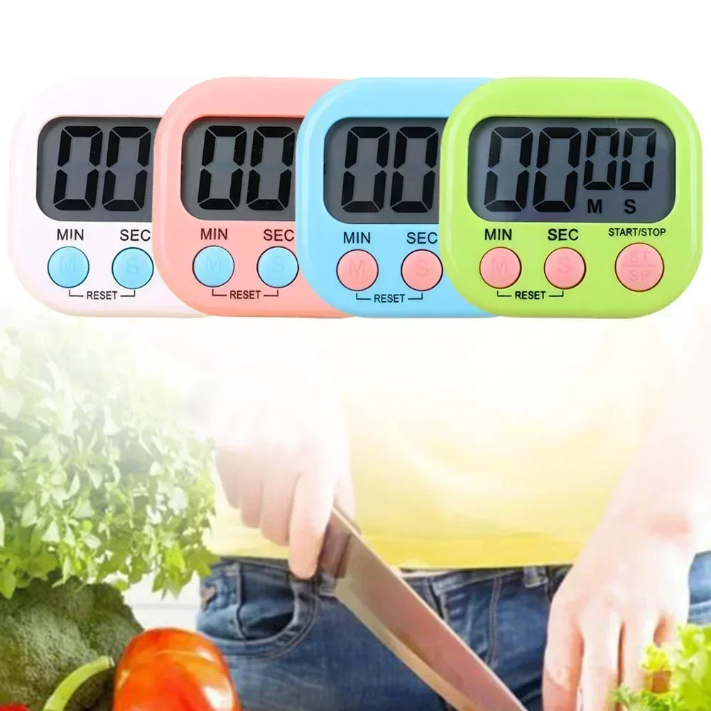 Kitchen timer Digital Timer LCD Digital Timer Timer Alarm Clock Digital Kitchen LCD Loud Magnetic Stopwatch Baking food timer