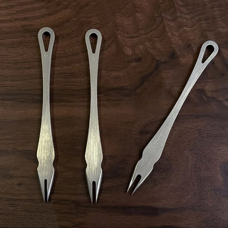 3Pcs Spacing Planning Wire Gauge Scribe Gauge Manual DIY Leather Making Tools Crimping Work Process Making Tools