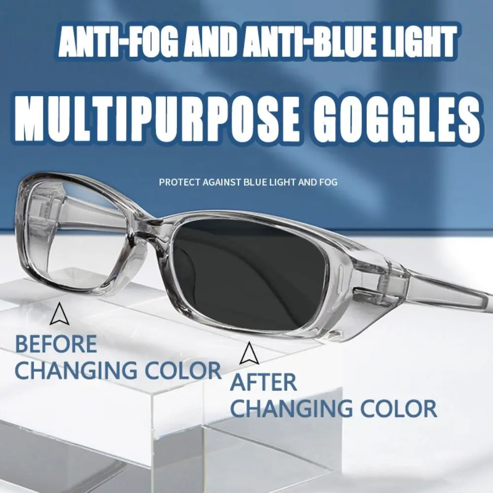 

Retro Riding Goggles Windproof Photochromic Riding Eye Protector Universal Safety Cycling Protective Glasses Outdoor