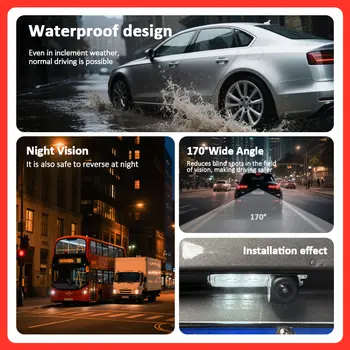 Pro Renault Megane Laguna 2 3 Thalia Scenic 2002~2019 Noční vidění Couvací kamera do auta s HD kamerou 10 nejlepší prodej Parkovací kamera pro Renault Scenic 3 - №3