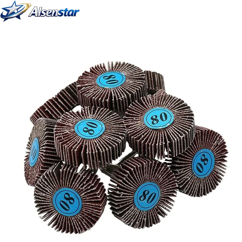 1PC louver grinding head T-shaped grinding head sanding cloth grinding head with handle impeller metal woodworking polishing