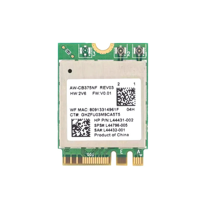 RTL8822CE 5G Dual-band Gigabit Built-in Wireless Network Card 5.1 Bluetooth M.2 1200M Suitable for Desktop Laptop Computers