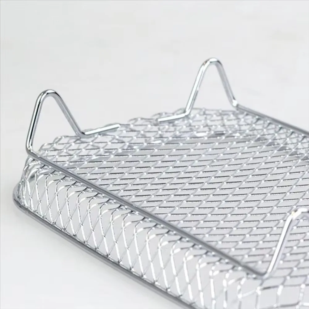 EAS-Air Fryer Rack For Ninja Dual Basket, 3 Layers, Stacking Bacon Racks For Ninja DZ201, DZ401 Air Fryer Accessories