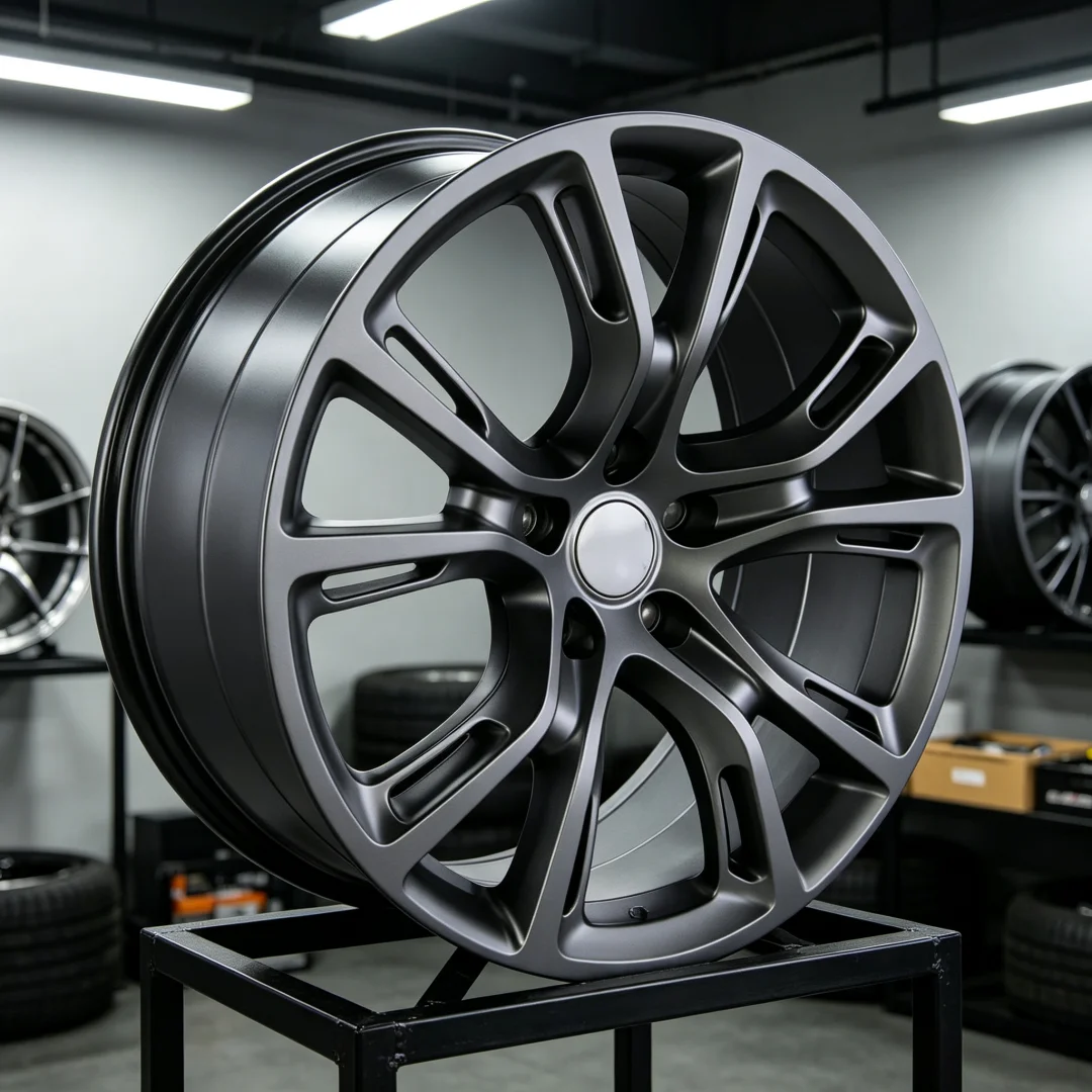 New Aluminum Wheels 20 Inch 9/10 PCD 5x127 ET 50 Hyper Black Concave Casting Fit Jeep Grand Cherokee SRT Spider Monkey Style