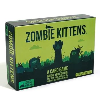 Zombie kitten explosion kitten family gathering board game fun adult and children's toy card game suitable as a gift 1