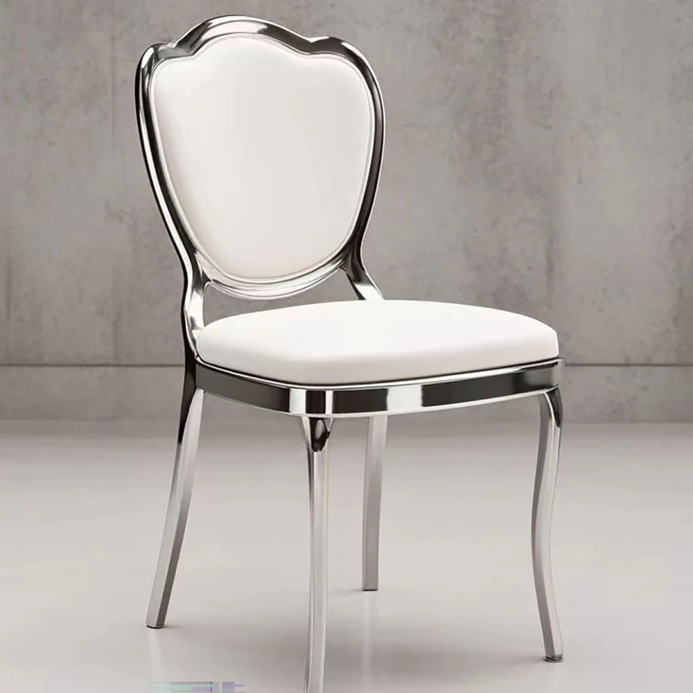 50PCS Luxury Design Stylish Wedding Furniture Stainless Steel Wedding Banquet Throne King Chair