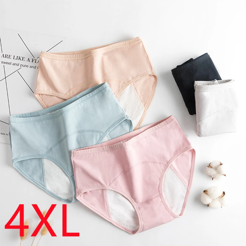 Kinh Nguyệt Quần Lót Nữ Cotton Plus Kích Thước Chống Rò Rỉ Thời Kỳ Quần Lót Thoáng Khí Nữ Chống Thấm Nước Kinh Nguyệt Cao Cấp