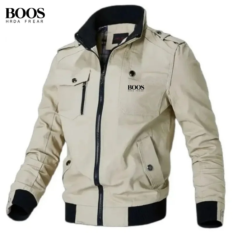 Autumn and Winter Exquisite Embroidery Pure Cotton Multifunctional Jacket Men's Coat New Baseball Jacket Men's Jacket M-5XL