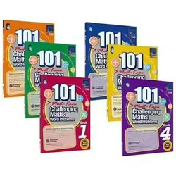 6 libri/Set 101 che sfida i problemi di parole di matematica libri Singapore scuola primaria grado 1-6 pratica matematica libro di educazione precoce