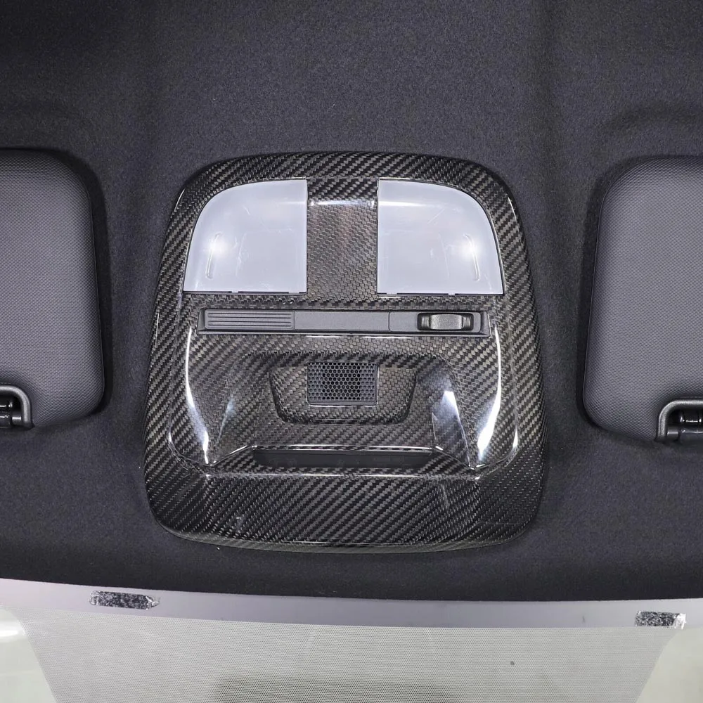 Real Carbon Fiber Top Front Reading Light Lamp Panel Trim For Subaru BRZ For Toyota GR86 2021up
