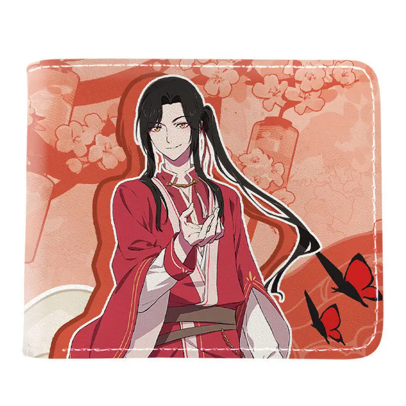 Tian guan bênção anime para homens e mulheres estudantes adolescentes universal huacheng xie lian mercadoria 80% de desconto carteira de couro ani