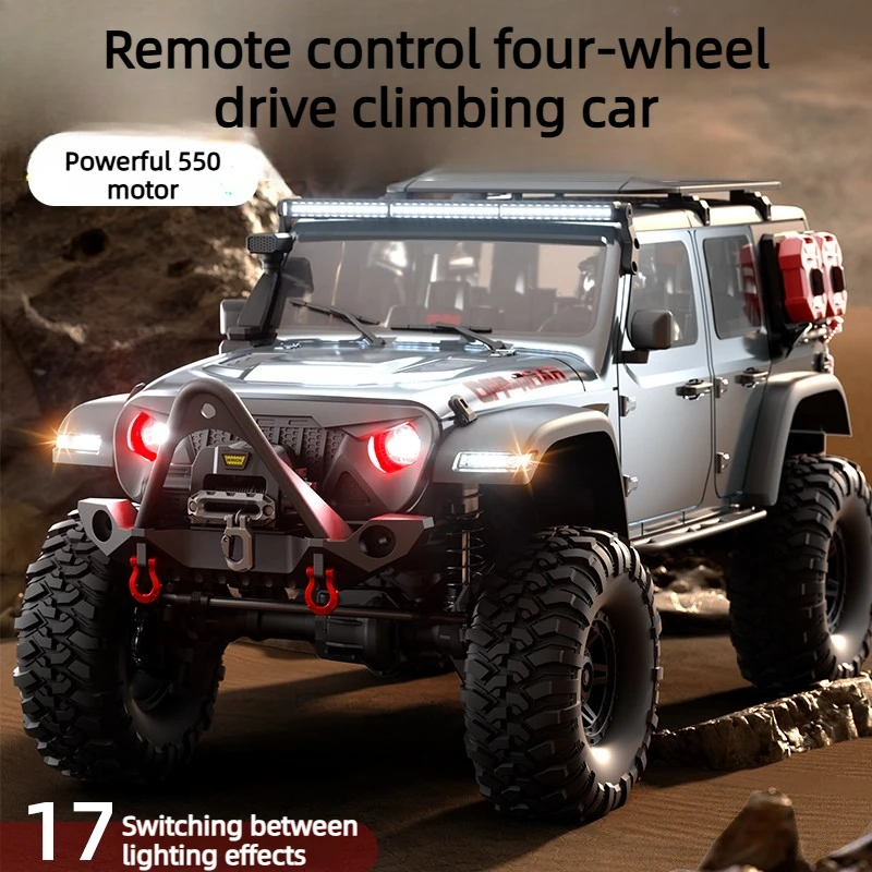 R1011 4WD RC Crawler Off-Road Vehicle 2.4G Cool Lights Electric High-Speed ​​RTR All-Terrain Remote Control Off-Road Vehicle Toy