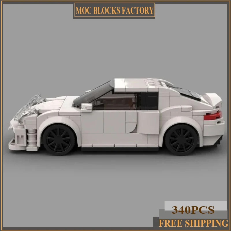 

Moc Building Bricks City Car Model Speed Champion Turbo Car Technology Modular Blocks Gifts Toys For Children DIY Sets Assembly