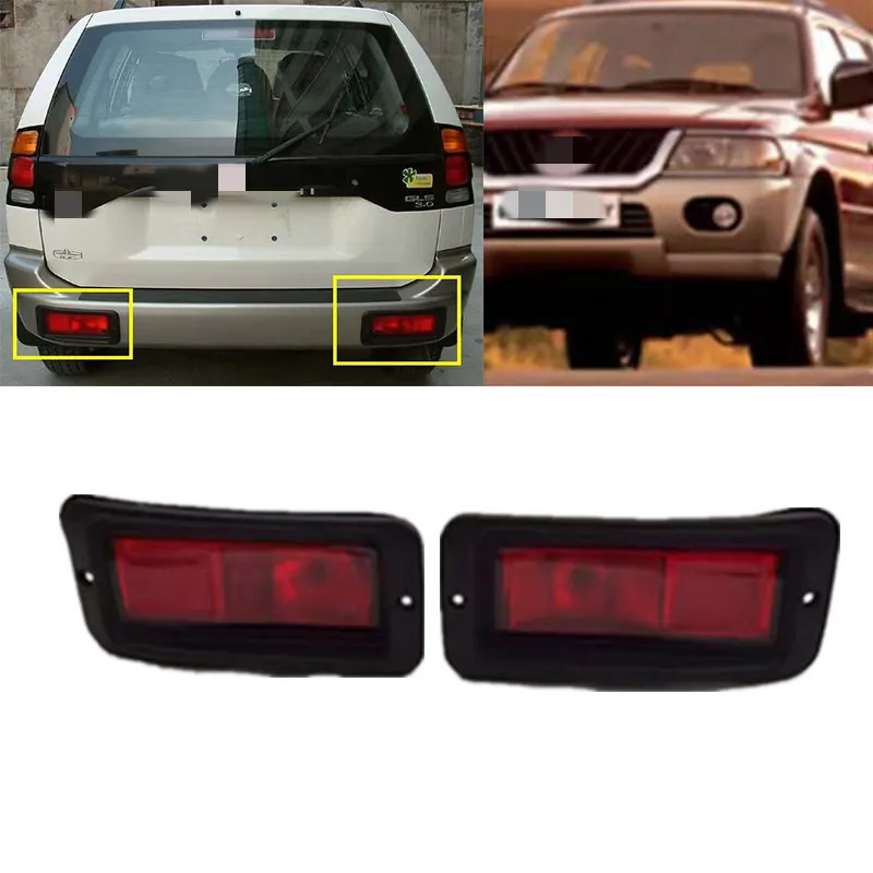 

1X отражатель заднего бампера для Mitsubishi Pajero Shogun Sport для Challenger 2000-2008, стоп-туманные фары, задние фонари