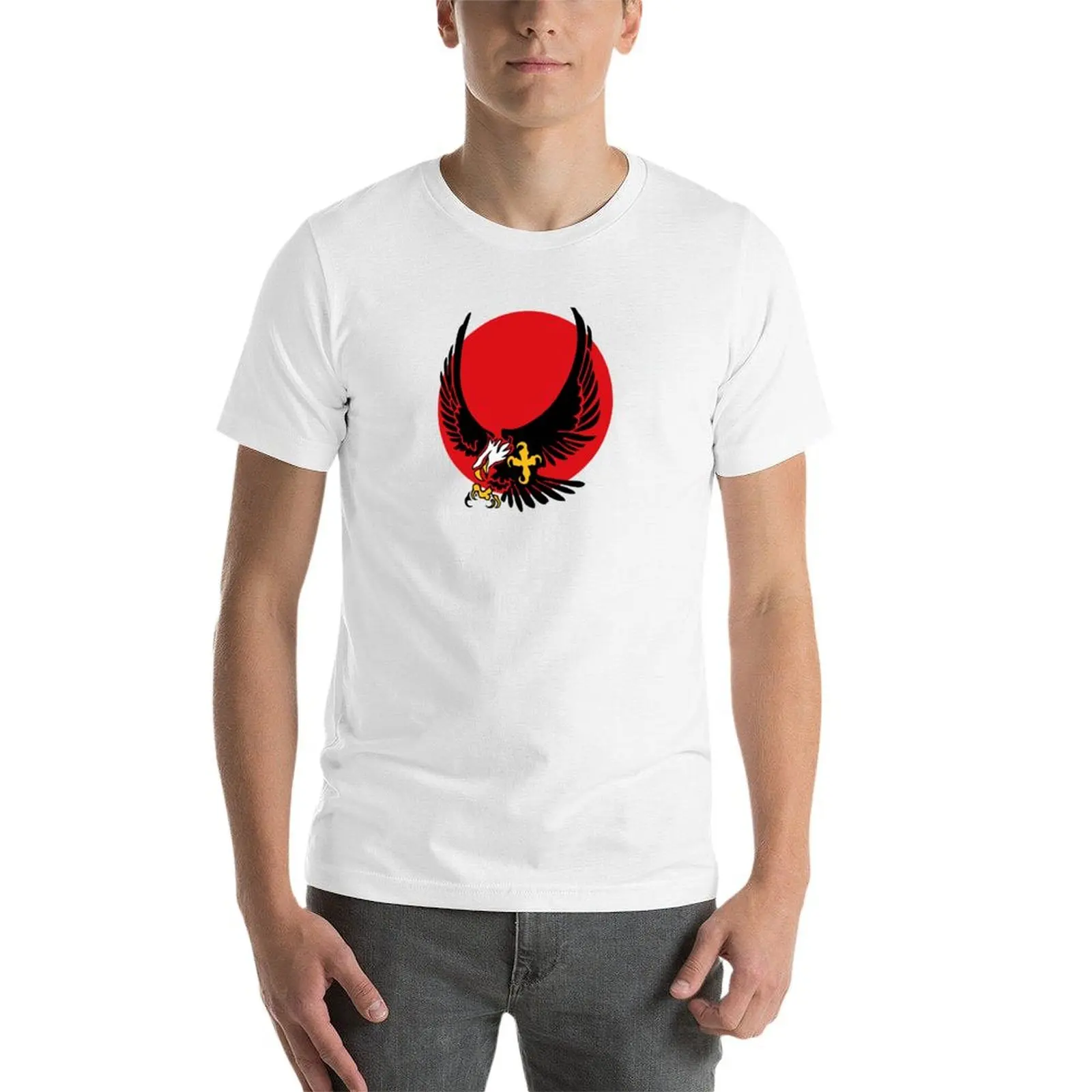 تي شيرت Gi Joe Skystriker Combat Jet Logo تي شيرت قطني أسود عادي للرجال حزمة تي شيرت قطن 100%