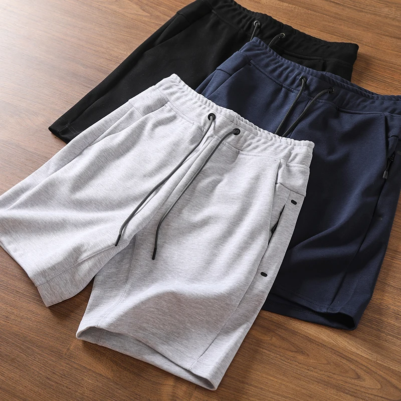 

Летние спортивные повседневные воздушные шары с боковой молнией, мужские модные спортивные штаны с эластичной резинкой на талии на открытом воздухе, пять четвертей