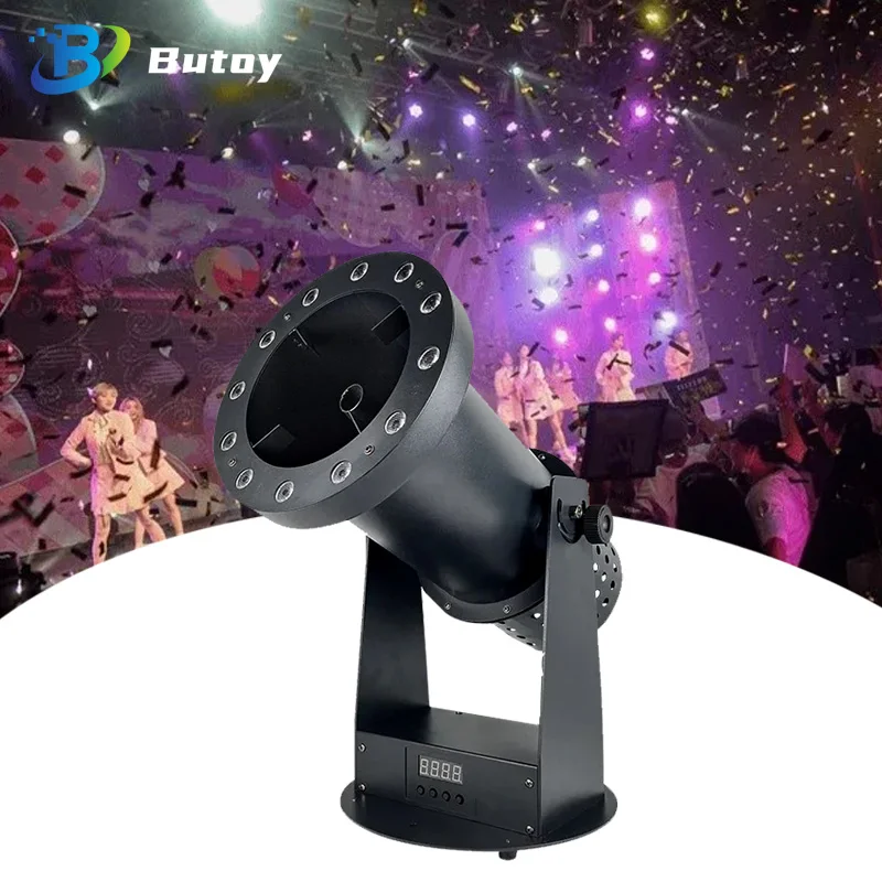 Electric Color Paper Machine Large Confetti Cannon Stage Atmosphere Wedding Event 1500w Confetti for DJ Disco Wedding Party