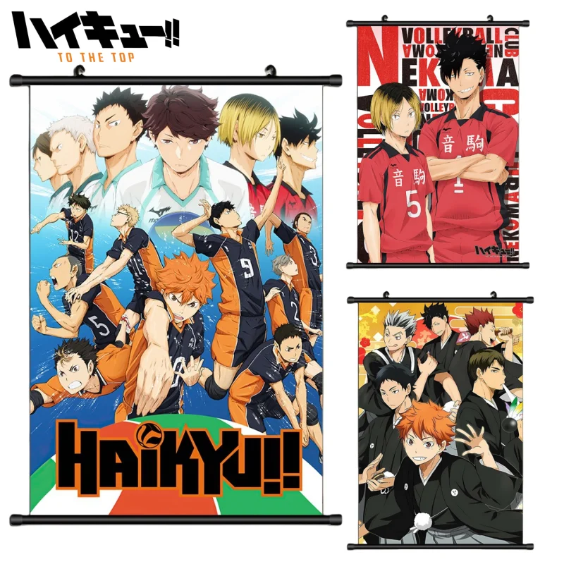 

Haikyuu! Декоративные картины для гостиной, комикс, дверная рамка для фестиваля, настенные картины, свитки, Френки, праздничные подарки