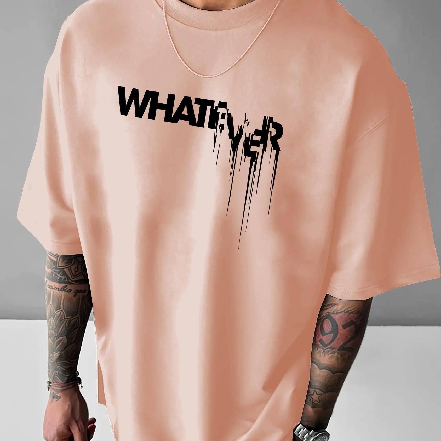 ONE POINT LYFT Print Big T Shirt Men Running Sport Gym Fitness Training Oversized 100_ Cotton T-shirt Mens Bodybuilding Tee Tops