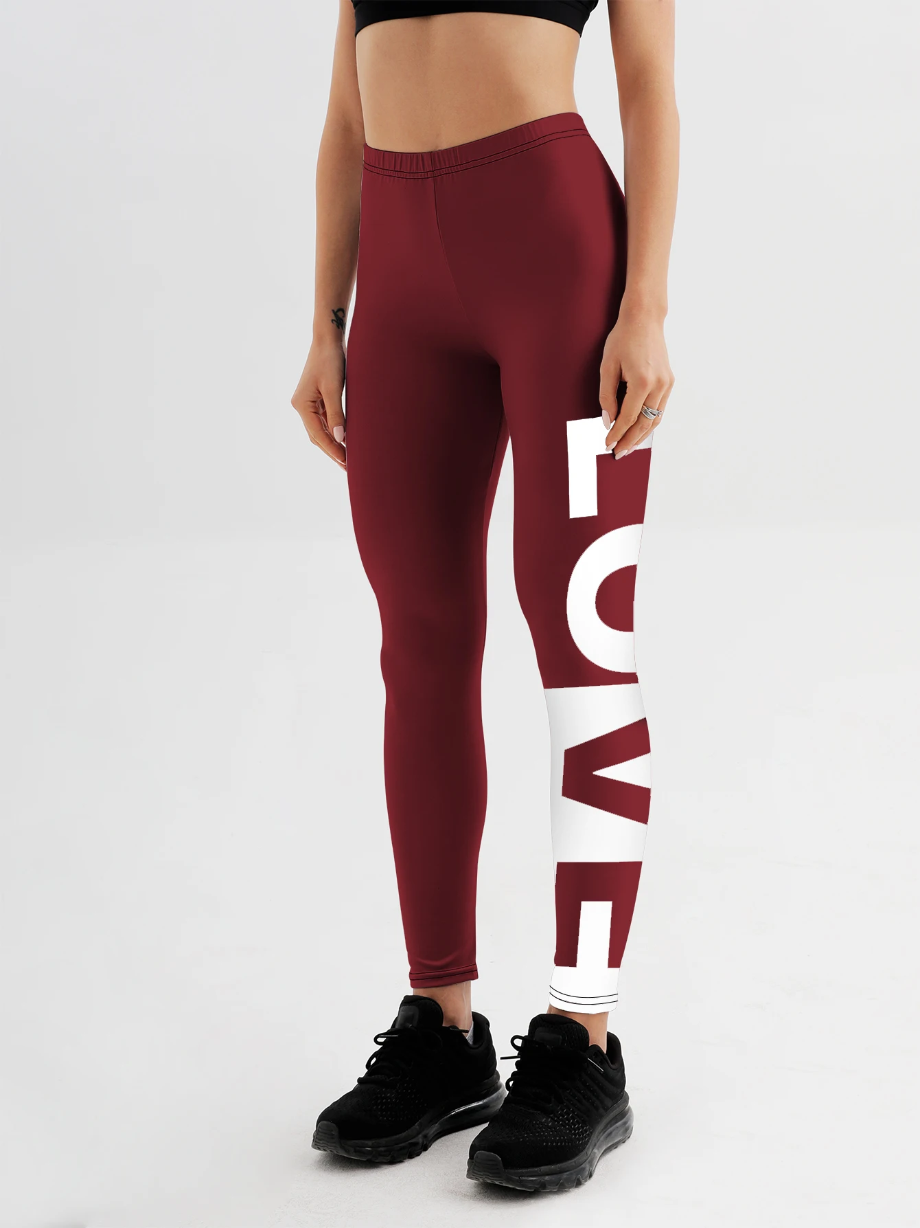 Fashion Women letter LOVE 3D printing Leggings For Fitness High Waist Gym Legging 3 COLOR  Push Up Workout Women Leggings Pants