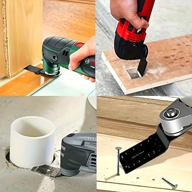 6pcs Oscillating Saw Blades Multitool Blades Quick Release For Metal Nails Wood Plaster Drywall Plastic Cutting Tool Saw Blade
