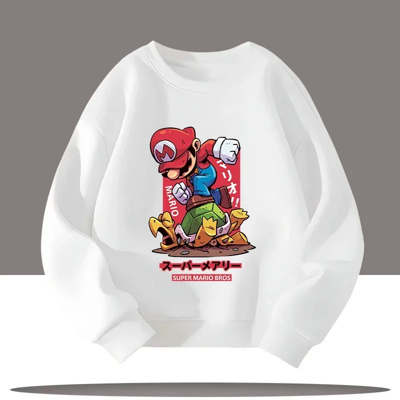 

2026 New Style Children's Sweatshirt Mario Cartoon Print Game Boys' Round-neck Sport Shirt Girls' Casual Top Autumn/Winter Coat
