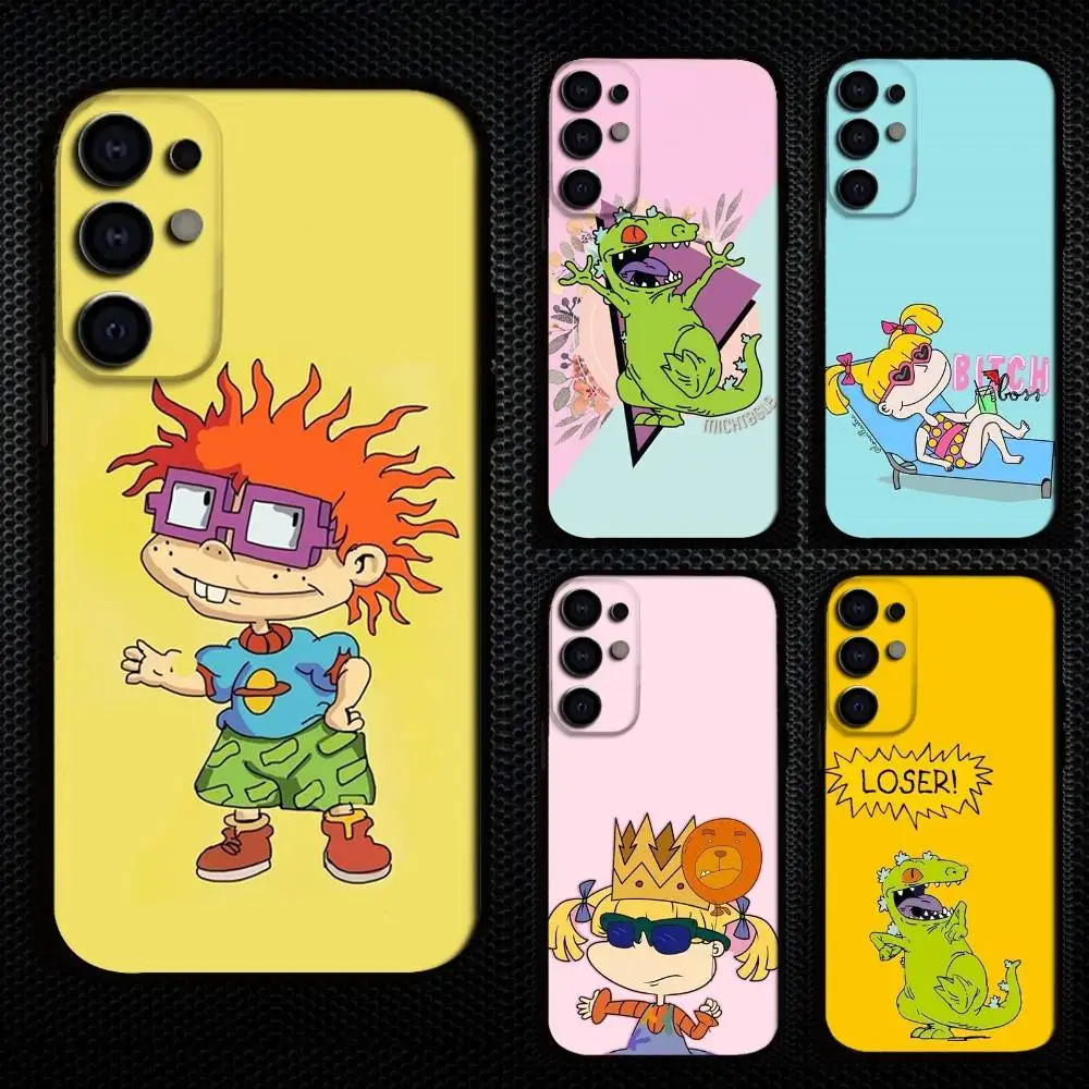 

R-Rugrat Cartoon Phone Case For Samsung S25,S24,S21,S22,S23,S30,Ultra,S20,Plus,Fe,Lite,Note,10,9,5G Black Cover