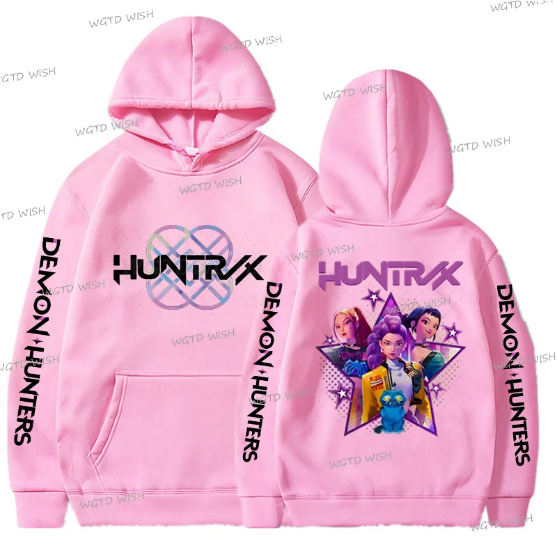 

Детская одежда 2025 года, популярный фильм с принтом для мужчин и женщин, модные повседневные толстовки Kpop, охотники на демонов, подарок для любителей аниме, крутая рубашка с капюшоном для девочек