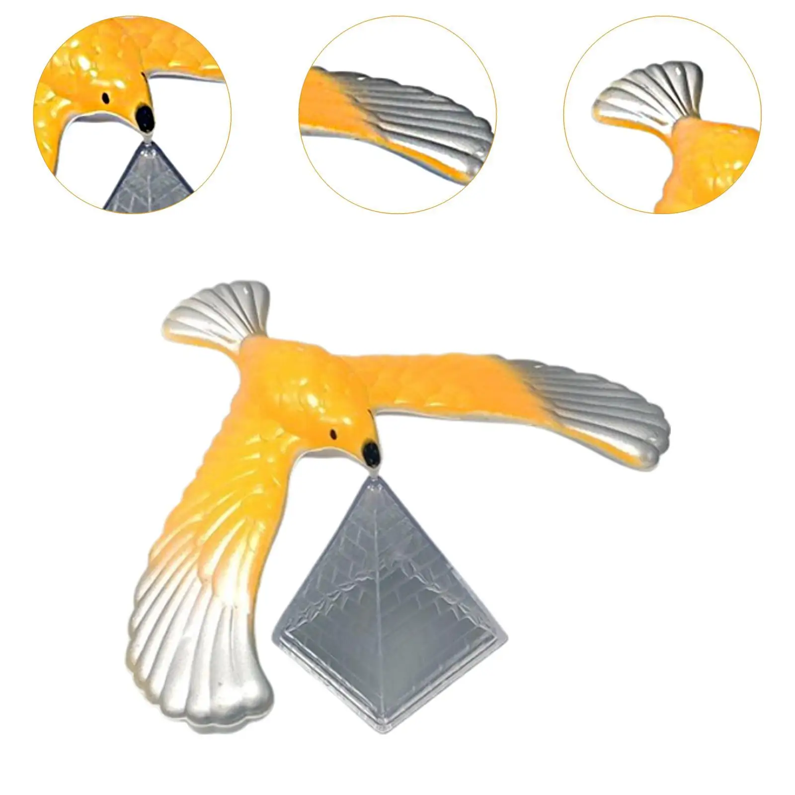 Ausgleichender Vogel Balance Eagle Wing Eagle Spielzeug mit Pyramidenkombination für Desktop-Büro-Partygeschenke Kinder Erwachsene Kinder