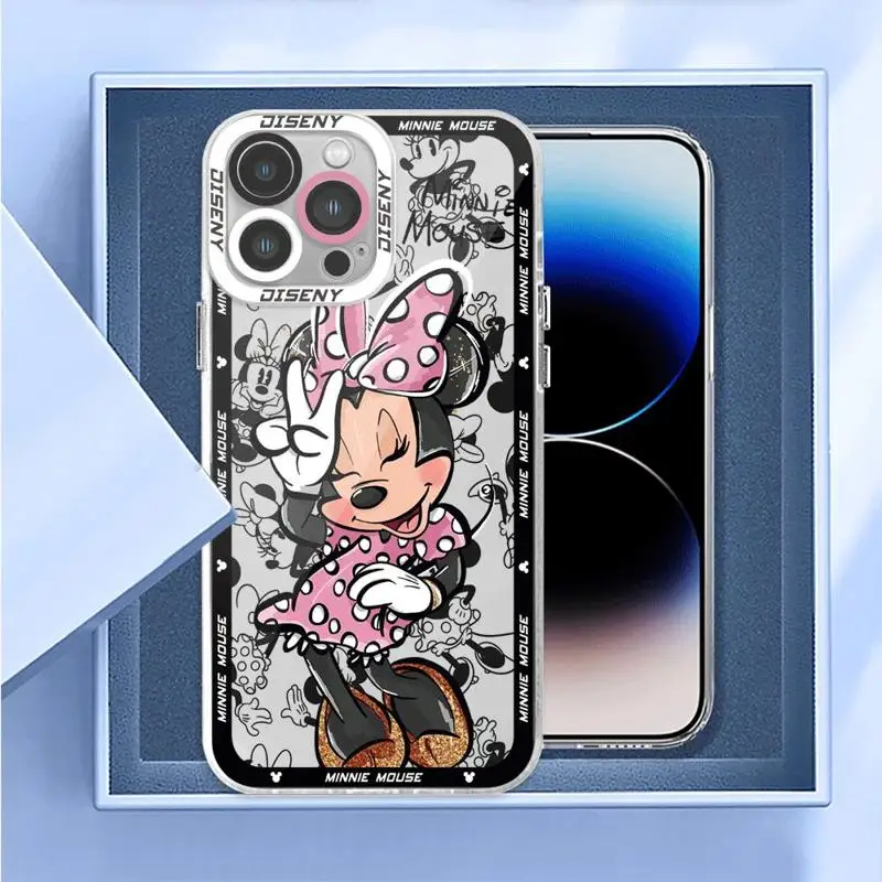 Disney Mickey Minnie Mouse etui na telefon Honor X8a X8 4G X9a 5G 90 Lite X8 przezroczysty miękki etui