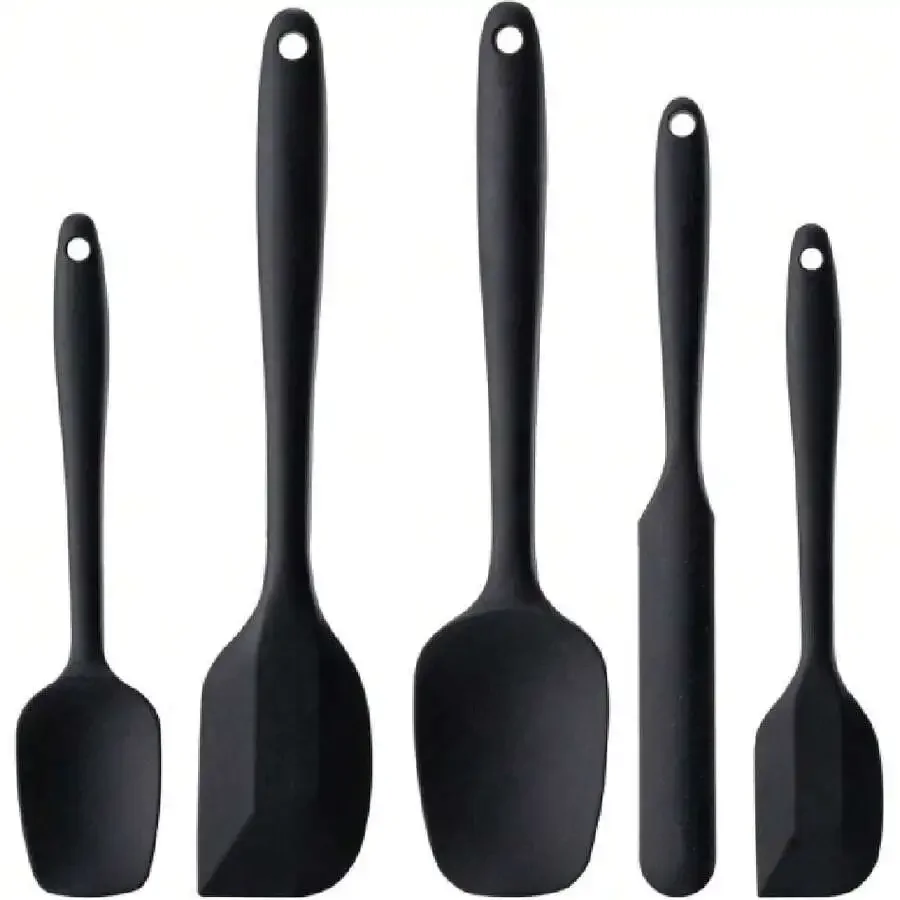 

Silicone Spatula Set, 5 Piece Rubber Spatulas For Baking, Cooking, Anixing High Heat Resistant Non Stick Dishwasher (Multicolor)