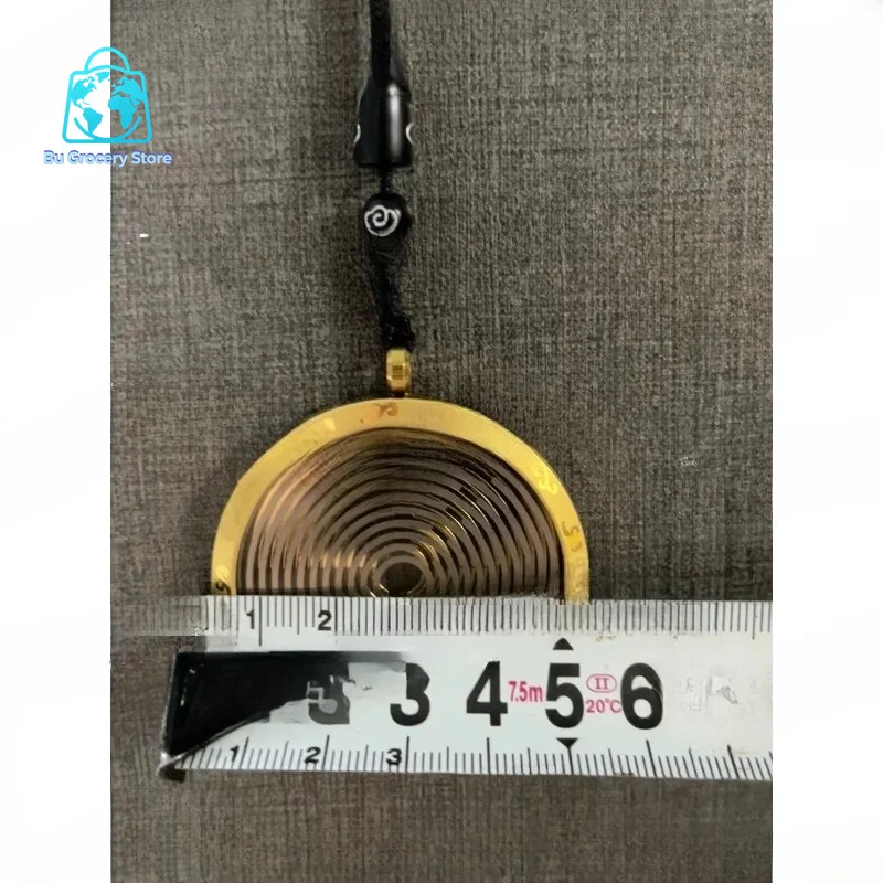 Double Layer  Pendant - Multi-Wave Oscillation Energy Shield Ring, Brass Material