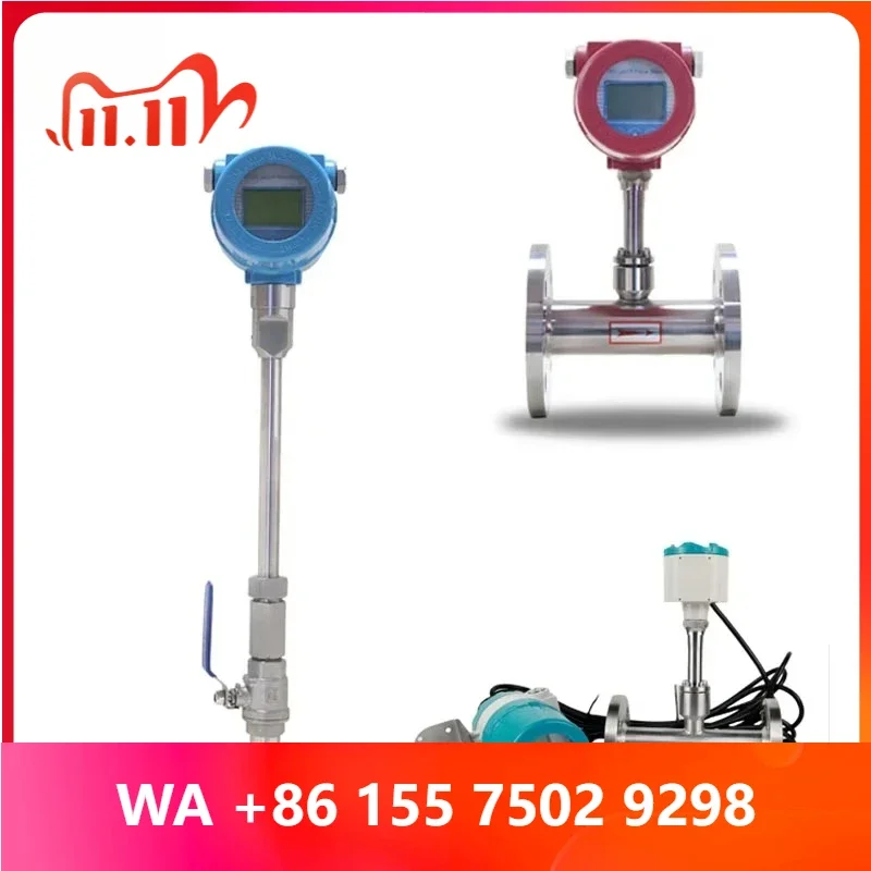 1.0% Air Flow Sensor Flow Meter SUS304 316L Calibration Process Connection Thermal Mass Flow Meter
