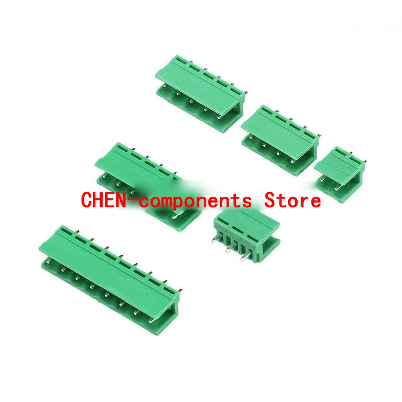 10Pcs HT5.08 HT508V Rechte Naald Socket 2P---8P Huidige 15A HT5.08MM Pluggable Terminals Connector Plug Voor HT508K Plug