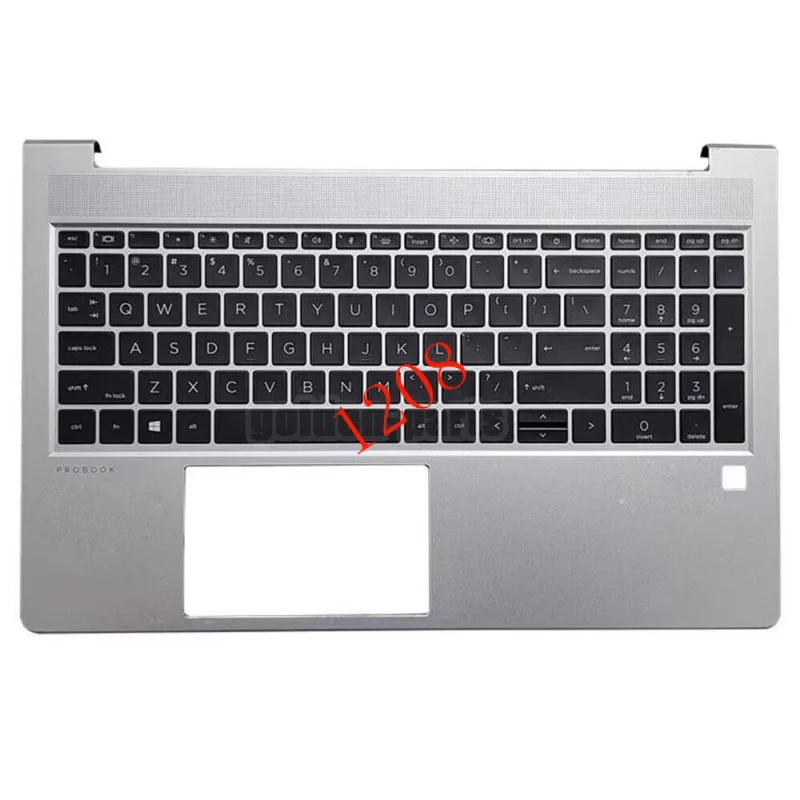 

New US keyboard for HP ProBook 650 G8 655 G8 palmrest case cover silver backlit