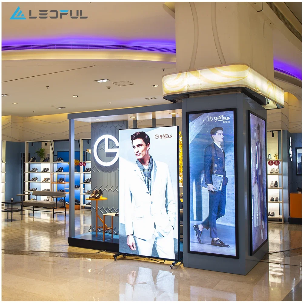 Factory Moveable Indoor P1.8 P2 P2.5 Various Size High Brightness Digital LED Advertising LED Poster Display Screen