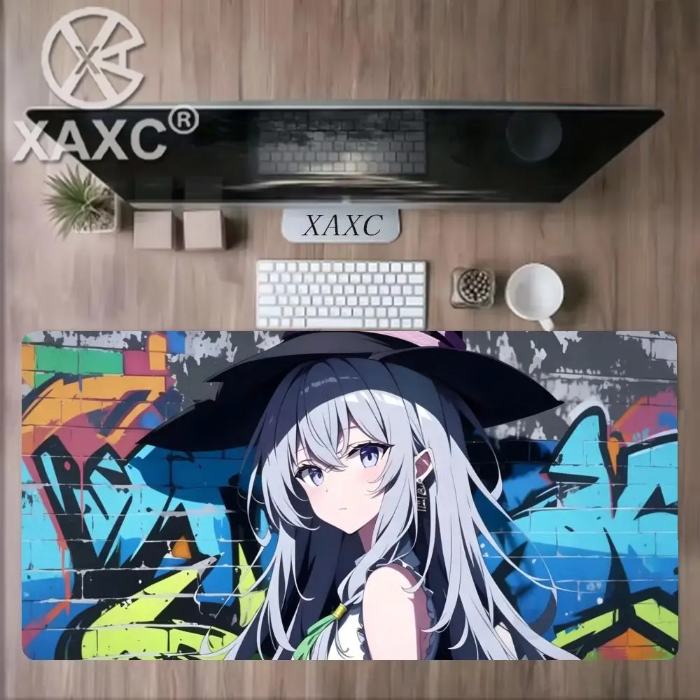 Anime Street Style Gir  Mouse Pad Graffiti Wall Gaming Mouse Pad Extended Desk Matv Non-Slip Extended Desk Mat Large Gaming XAXC
