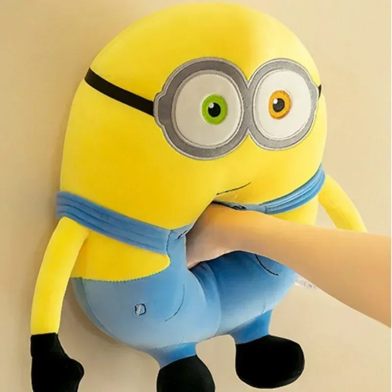 Hot Cute Minions Movie Characters Yellow Plush Toys Bob Stuart In Jeans Soft Dolls Pillow & Hobbies Christmas Ornaments Gifts