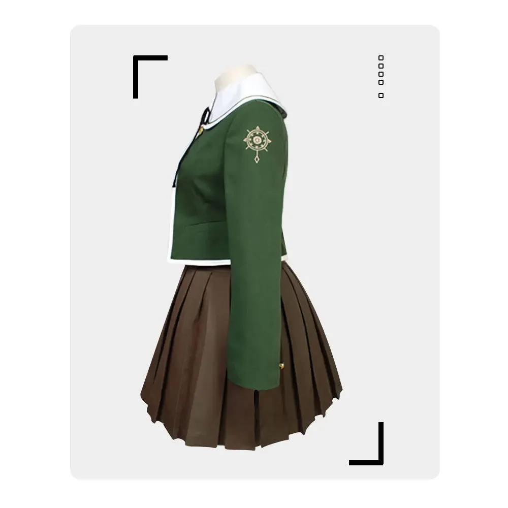 Chiaki Nanami Chihiro Fujisaki Sisters Cosplay Costume Danganronpa Cosplay Wig Halloween Carnival Costume For Women Girls Skirt