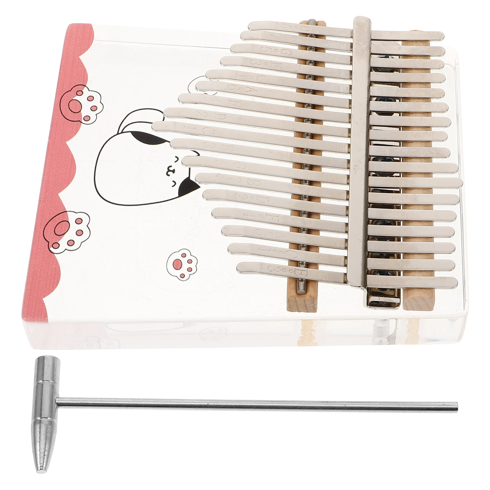 

Thumb Cute Finger Piano Kalimba 17 Keys Kawaii Instruments for Kids Hand Cartoon 17-key