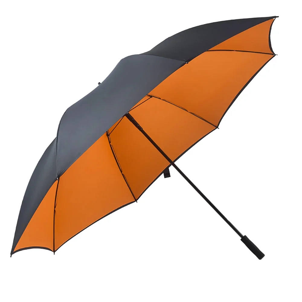 185cm Extra Large Umbrella Windproof Strong Double Layer UV Protection Parasol Men Business Big Golf Umbrella Beach Shade Travel