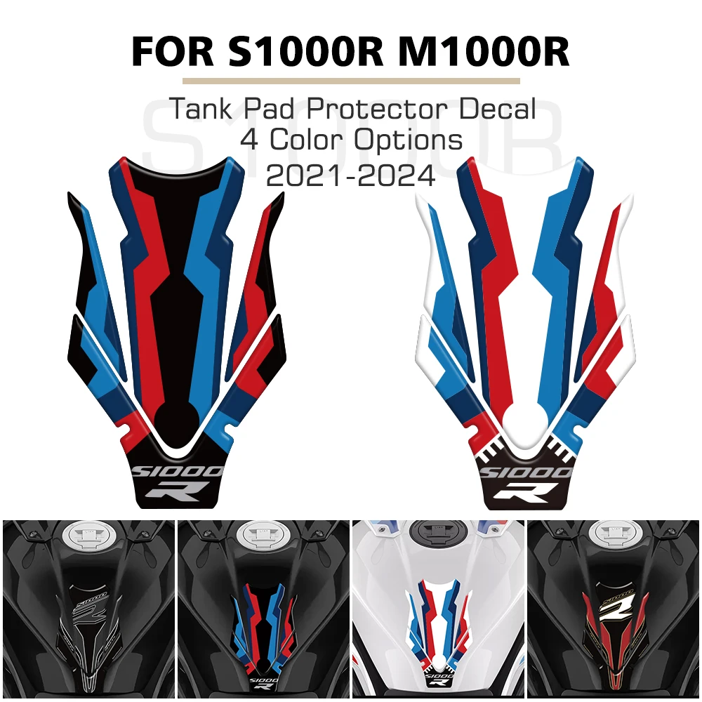 M1000R 2024 Motorsport Motorcycle Fuel Tank Decal 3D Gel Protection Sticker Kit for BMW M 1000 R S1000R 2021 2022 2023 2024