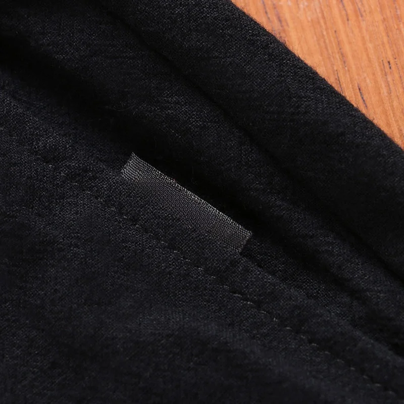 กางเกงขายาวผ้าฝ้ายลินินลำลองทรงหลวมห้าส่วนสำหรับผู้ชาย Jomaon รุ่นซัมเมอร์ 2025 เหมาะสำหรับชายหนุ่มๆ ออกกำลังกายหรือใส่ไปชายหาด เอวต่ำ