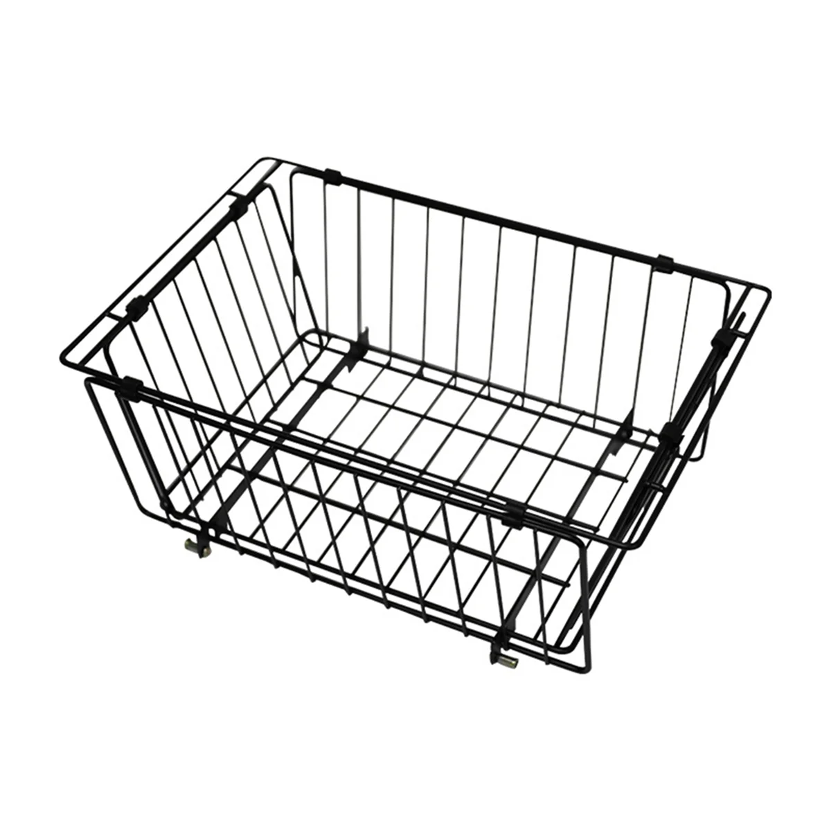 

Camping Folding Basket for IGT Unit Table Portable Camping Table Storage Basket Black HOT
