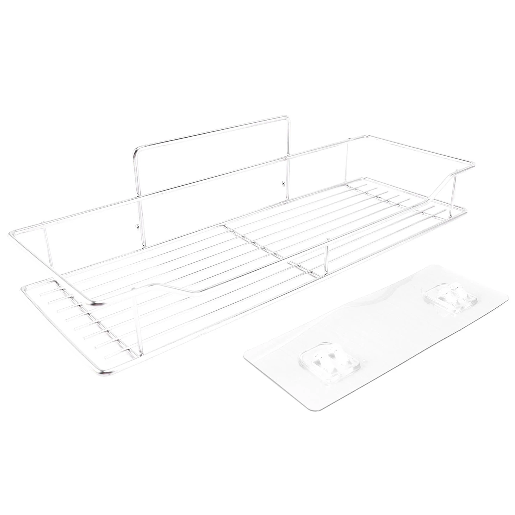 

ABWR-2X Stainless Steel Bathroom Storage Shelf Punch-Free Kitchen Bathroom Toilet Wall Hanging Storage Rack Large