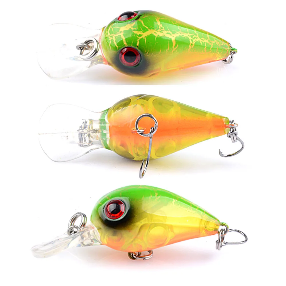 1PCS New Design Hard Fishing Lure Mini Crank Bait for Pike Perch Bass Floating Crankbait