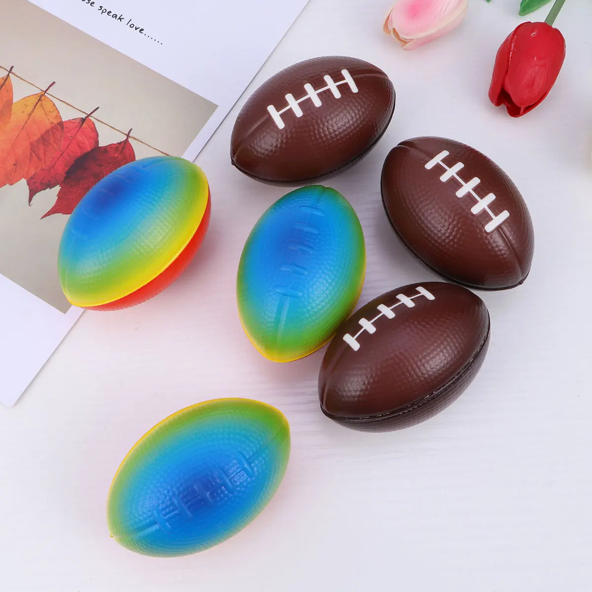 

6pcs 9Cm Bouncy Balls For Kids Elastic Colorful Jumping Bulk Pack Children'S Bouncing Balls Gift