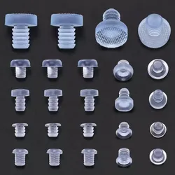 20Pcs Clear Rubber Embedded Furniture Bumper Table Chair Leg Feet Bottom Glide Slide Pad Floor Protector Shockproof Accessories