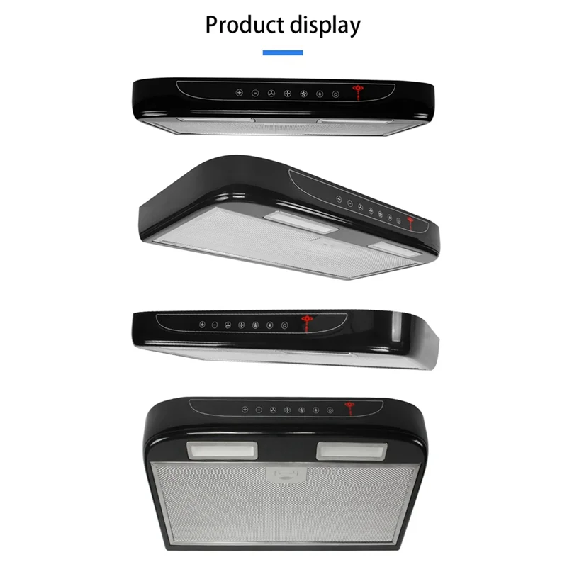 

Caravan Range Hood Caravan Accessories Dual LED Light Design Black Super Oil Absorber Suitable For RV Motorhome Camper