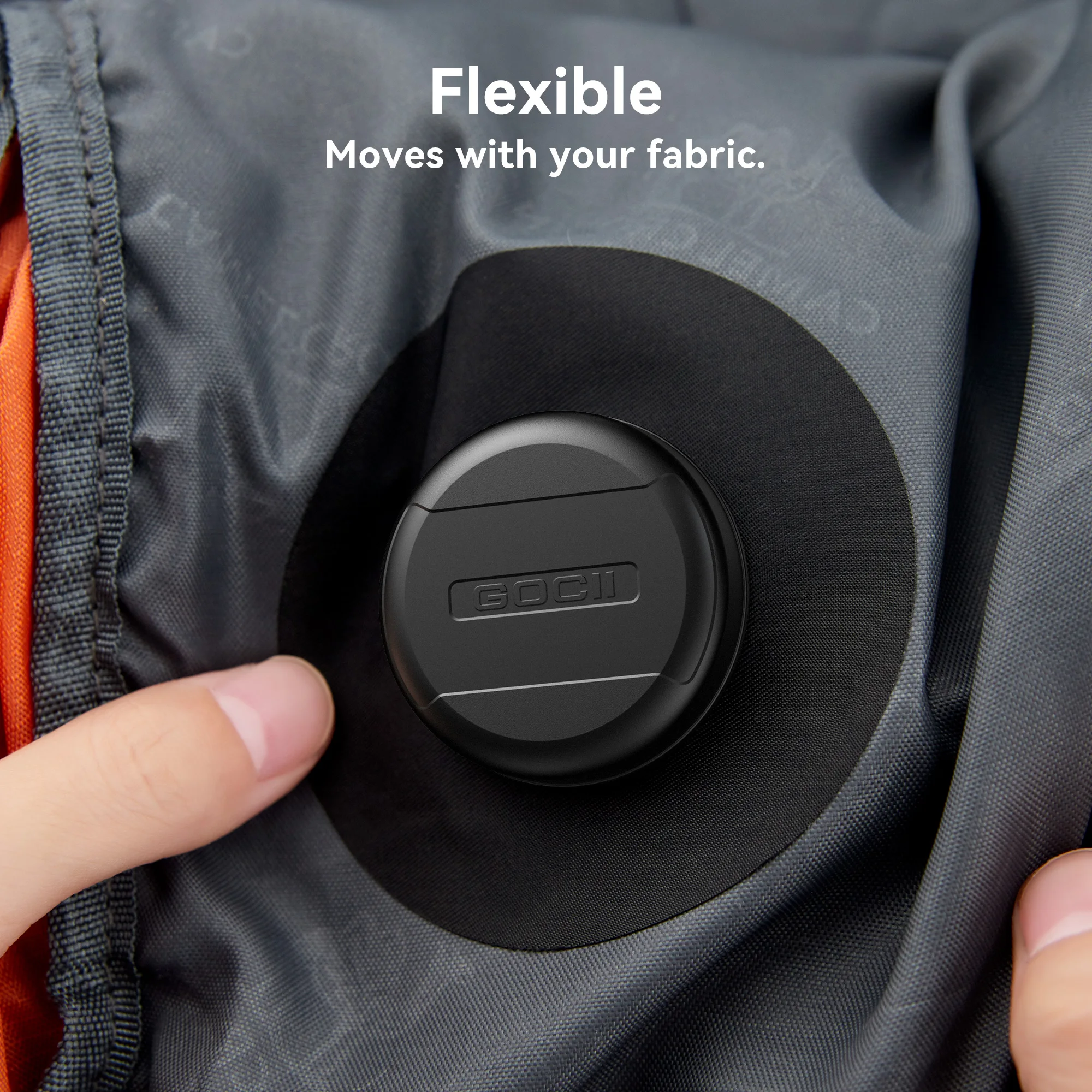 For Apple AirTag Case with Adhesive Sticker AirTags Fabric Holder GPS Tracker Hidden Holder for Luggage,Backbag, Suitcases image 2